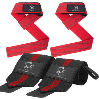 Special Essentials Wrist Straps and Wrist Wraps for Men & Women (2 Pair Bundle)