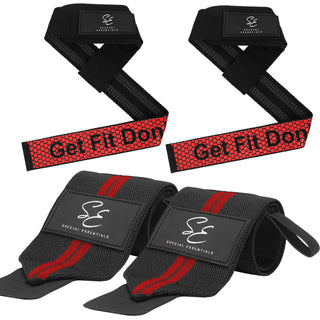 Special Essentials Wrist Straps and Wrist Wraps for Men & Women (2 Pair Bundle)