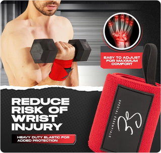 Special Essentials Wrist Straps and Wrist Wraps for Men & Women (2 Pair Bundle)