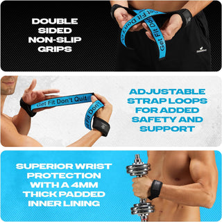 Special Essentials Wrist Straps and Wrist Wraps for Men & Women (2 Pair Bundle)