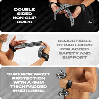 Special Essentials Wrist Straps and Wrist Wraps for Men & Women (2 Pair Bundle)