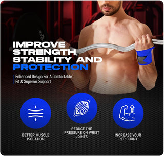 Special Essentials Wrist Straps and Wrist Wraps for Men & Women (2 Pair Bundle)