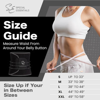 Special Essentials Waist Trimmer for Women & Men Adjustable Sweat Band Waist Trainer