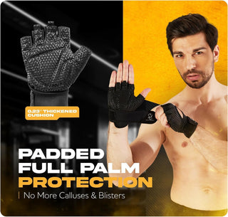 Special Essentials Fingerless Weight Lifting Workout Gloves for Men & Women