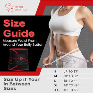 Special Essentials Waist Trimmer for Women & Men Adjustable Sweat Band Waist Trainer