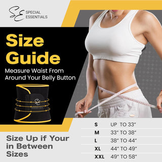 Special Essentials Waist Trimmer for Women & Men Adjustable Sweat Band Waist Trainer