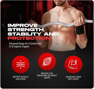 Special Essentials 18" Weightlifting Wrist Wraps for Men & Women Stiff Fit or Flexible Fit