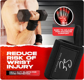 Special Essentials 18" Weightlifting Wrist Wraps for Men & Women Stiff Fit or Flexible Fit