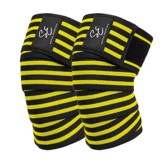 Special Essentials 2 Pack Knee Wraps with Strap for Men & Women 72 Inches