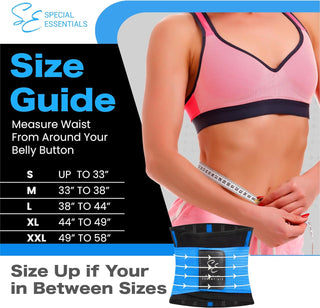 Special Essentials Waist Trainer for Women & Men Adjustable Sweat Band Waist Trimmer