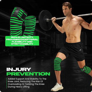 Special Essentials 2 Pack Knee Wraps with Strap for Men & Women 72 Inches