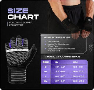 Special Essentials Workout Gloves with Wrist Strap and Non-Slip Padding for Men and Women