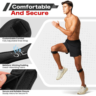 Special Essentials Patellar Tendon Knee Support Strap - Adjustable Brace (2 Pack)