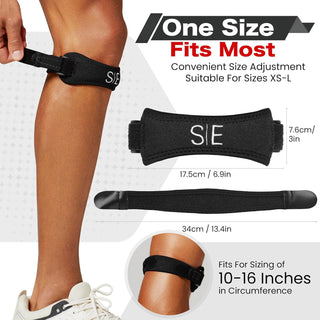 Special Essentials Patellar Tendon Knee Support Strap - Adjustable Brace (2 Pack)