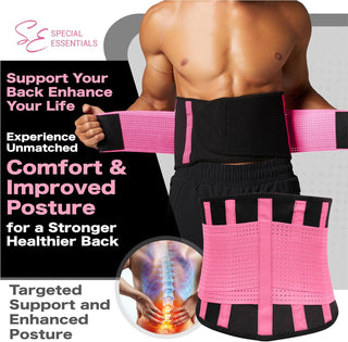 Special Essentials Waist Trainer for Women & Men Adjustable Sweat Band Waist Trimmer