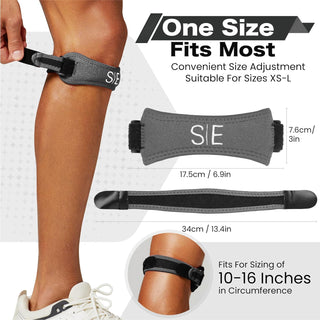 Special Essentials Patellar Tendon Knee Support Strap - Adjustable Brace (2 Pack)