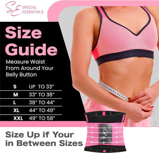 Special Essentials Waist Trainer for Women & Men Adjustable Sweat Band Waist Trimmer