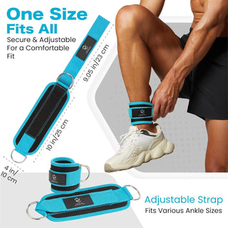 Special Essentials Ankle Cuffs with Adjustable Strap for Cable Machine and Resistance Bands
