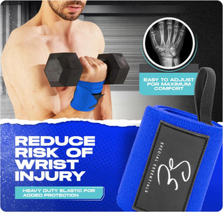 Special Essentials 18" Weightlifting Wrist Wraps for Men & Women Stiff Fit or Flexible Fit