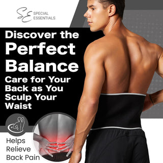 Special Essentials Waist Trimmer for Women & Men Adjustable Sweat Band Waist Trainer