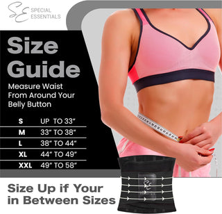 Special Essentials Waist Trainer for Women & Men Adjustable Sweat Band Waist Trimmer