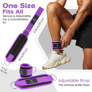 Special Essentials Ankle Cuffs with Adjustable Strap for Cable Machine and Resistance Bands