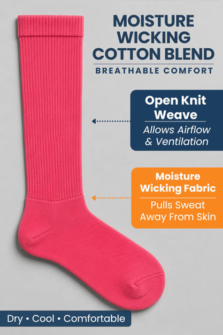 Special Essentials Diabetic Socks for Men & Women – Non-Binding Over The Calf Extra Wide Top Cotton Neuropathy Socks