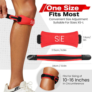 Special Essentials Patellar Tendon Knee Support Strap - Adjustable Brace (2 Pack)