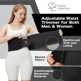 Special Essentials Waist Trimmer for Women & Men Adjustable Sweat Band Waist Trainer