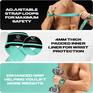 Special Essentials Wrist Straps Adjustable Gym Lifting Straps for Weightlifting for Men and Women