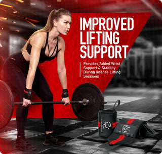 Special Essentials 18" Weightlifting Wrist Wraps for Men & Women Stiff Fit or Flexible Fit