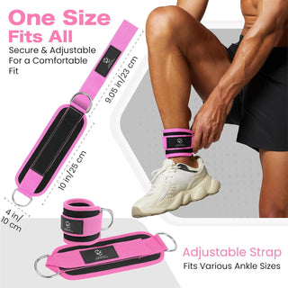 Special Essentials Ankle Cuffs with Adjustable Strap for Cable Machine and Resistance Bands