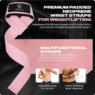 Special Essentials Wrist Straps Adjustable Gym Lifting Straps for Weightlifting for Men and Women