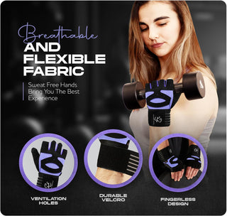 Special Essentials Workout Gloves with Wrist Strap and Non-Slip Padding for Men and Women