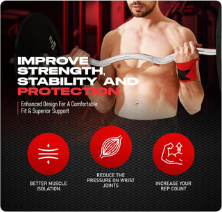 Special Essentials 18" Weightlifting Wrist Wraps for Men & Women Stiff Fit or Flexible Fit