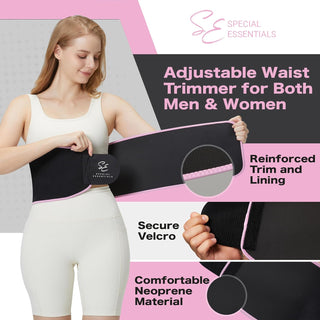 Special Essentials Waist Trimmer for Women & Men Adjustable Sweat Band Waist Trainer
