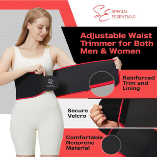 Special Essentials Waist Trimmer for Women & Men Adjustable Sweat Band Waist Trainer