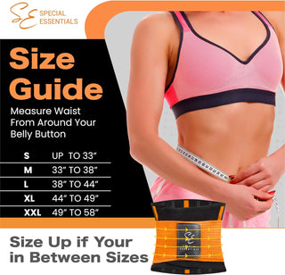 Special Essentials Waist Trainer for Women & Men Adjustable Sweat Band Waist Trimmer