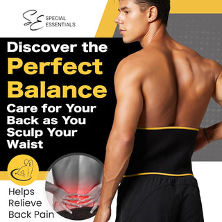 Special Essentials Waist Trimmer for Women & Men Adjustable Sweat Band Waist Trainer