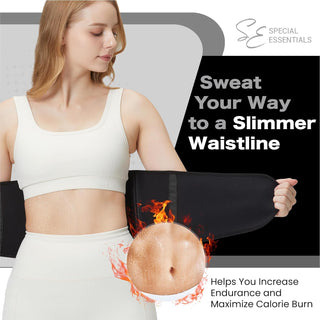 Special Essentials Waist Trainer for Women & Men Adjustable Sweat Band Waist Trimmer