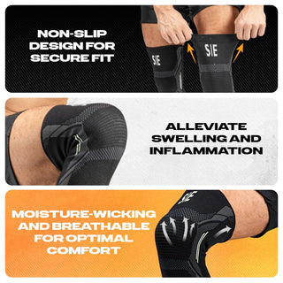 Special Essentials Knee Brace for Men and Women - 2 Pack Knee Compression Sleeve