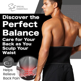 Special Essentials Waist Trimmer for Women & Men Adjustable Sweat Band Waist Trainer