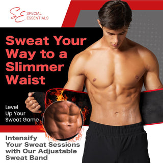 Special Essentials Waist Trimmer for Women & Men Adjustable Sweat Band Waist Trainer
