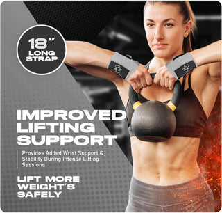 Special Essentials 18" Weightlifting Wrist Wraps for Men & Women Stiff Fit or Flexible Fit