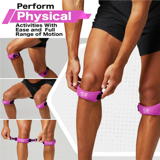 Special Essentials Patellar Tendon Knee Support Strap - Adjustable Brace (2 Pack)