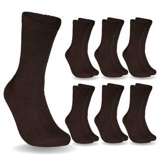 Special Essentials 6 Pairs Cotton Diabetic Socks for Men & Women - Non-Binding Extra Wide Top Neuropathy Socks - Crew Socks