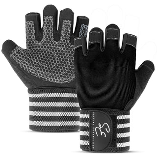 Special Essentials Workout Fingerless Gym Gloves with Non-Slip Padding and Wrist Strap for Men and Women