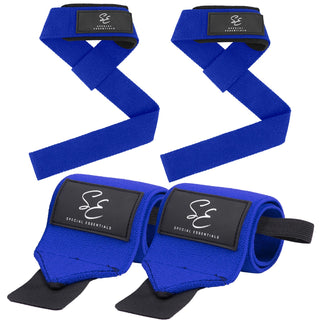 Special Essentials Wrist Straps and Wrist Wraps for Men & Women (2 Pair Bundle)