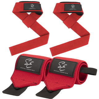 Special Essentials Wrist Straps and Wrist Wraps for Men & Women (2 Pair Bundle)